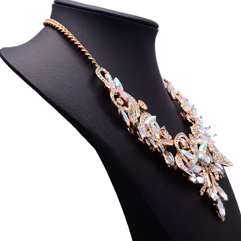 Long Large Pendent Necklace Maxi Women CHEAP Fashion Jewelery Collares Statement F1053 with Rhinestones Bohemian | Украшения и