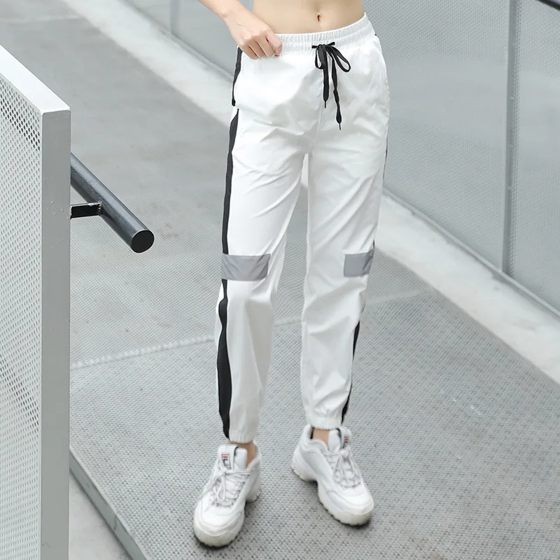 Женские спортивные брюки светоотражающие для бега|Брюки| |