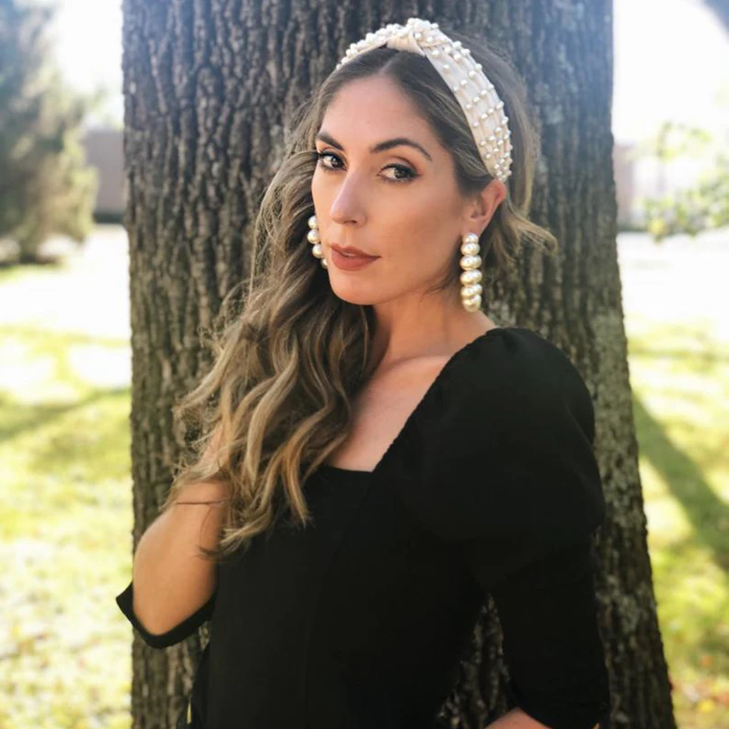 Женский ободок с жемчугом AWAYTR корейский для волос узлом аксессуары девушек| |