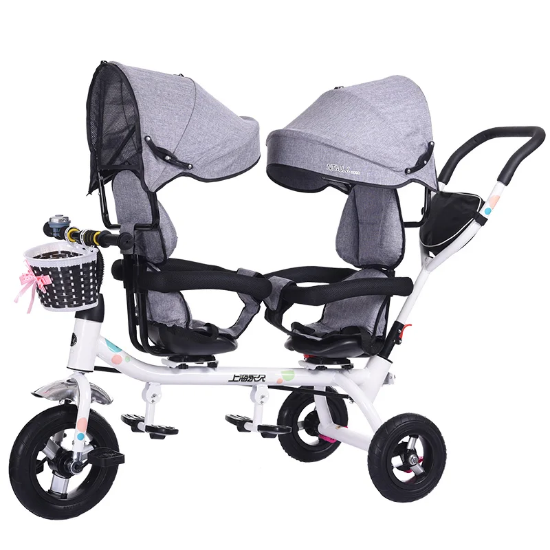 Лидер продаж 2020 трехколесный велосипед для детей двойной двойная детская