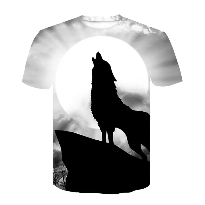 Новинка, 3d футболка с изображением короля льва, футболка с животными, Camiseta, футболка для мужчин, забавная Мужская одежда, повседневная футболка для фитнеса, Футболка С Рисунком Тигра, Мужская футболка большого размера - Цвет: D-344