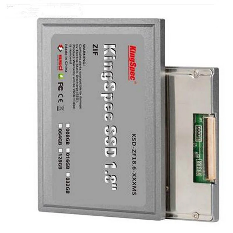 Бренд Kingspec 1.8 &quotZIF 44pin IDE SSD 32 ГБ 64 128 модуль твердотельный жесткий диск для ноутбук