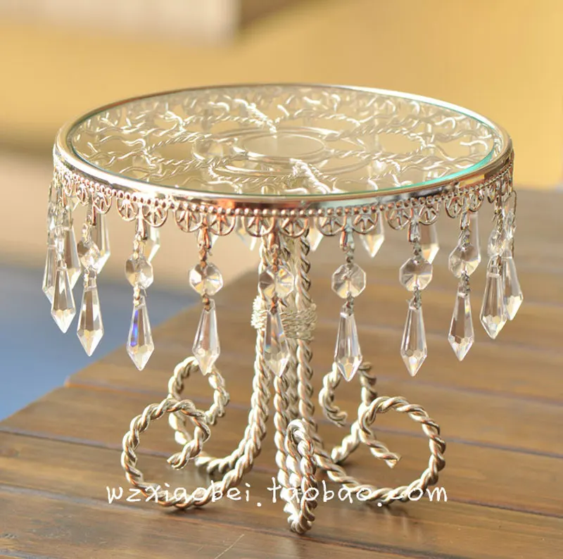 Круглый металлический Прозрачный Акриловый стеклянный зеркальный фруктовый