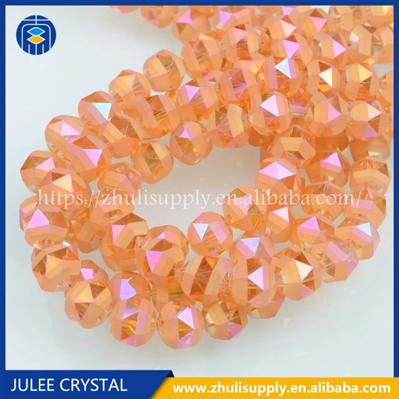 Juleecrystal матовые бусины 8/10/12/14/16 мм Треугольники граненые Стекло бусины