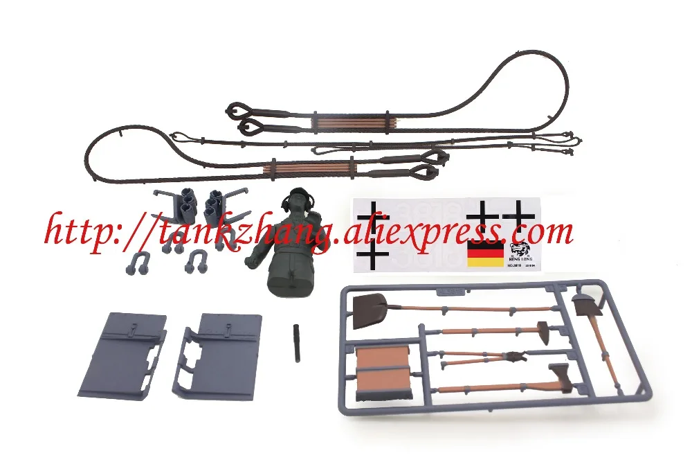 HENG LONG 3818/3818-1 RC Танк Немецкий Тигр I 1/16 запасные части No. Полный набор