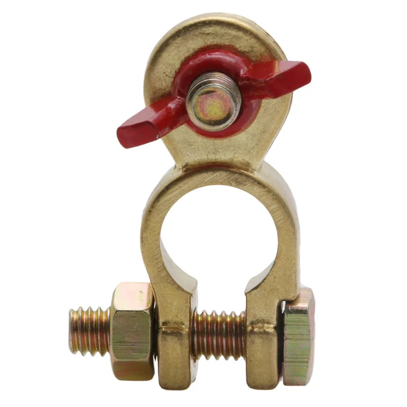 2 x медный Универсальный положительный и отрицательный зажим для клеммы