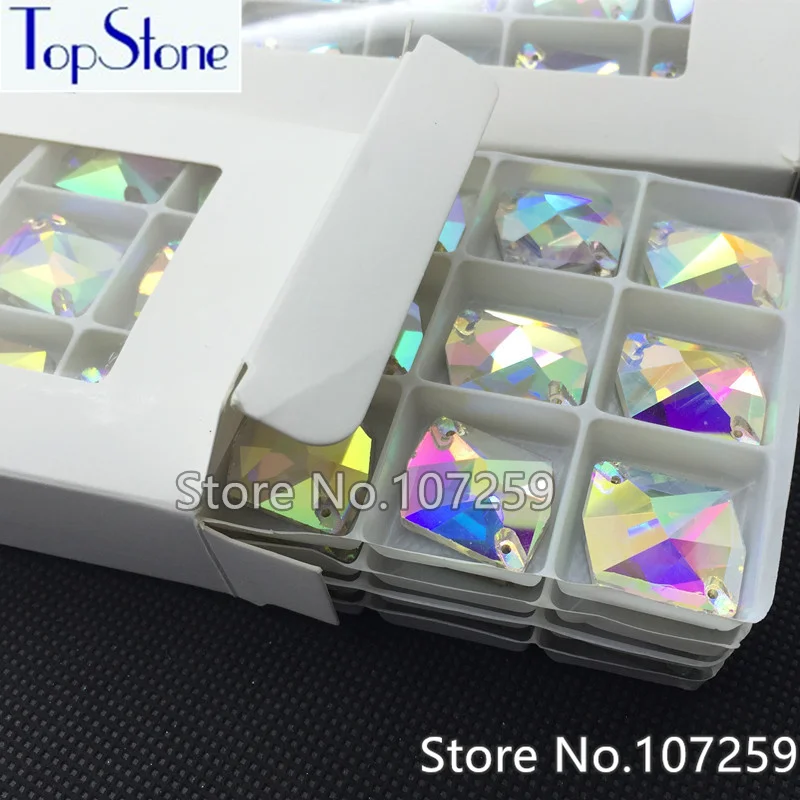 Стразы для шитья в форме космоса AB прозрачные стеклянные стразы украшения платья