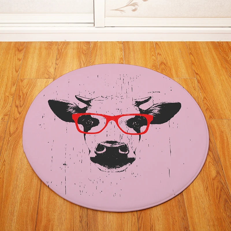 Круглые очки в виде животных Tapete для гостиной спальни домашнего декора ковер