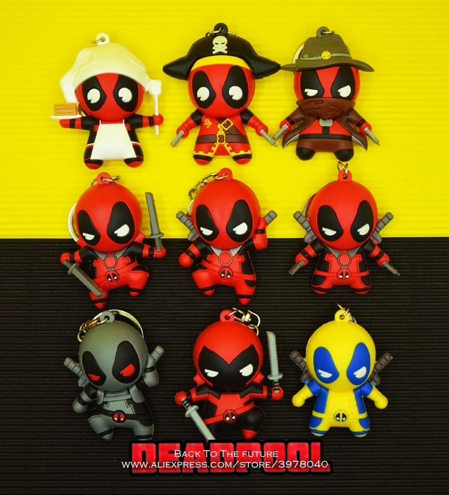 Disney X MEN Deadpool 2 Q версия 6 см экшн фигурка Φ Статуэтка игрушки модель для