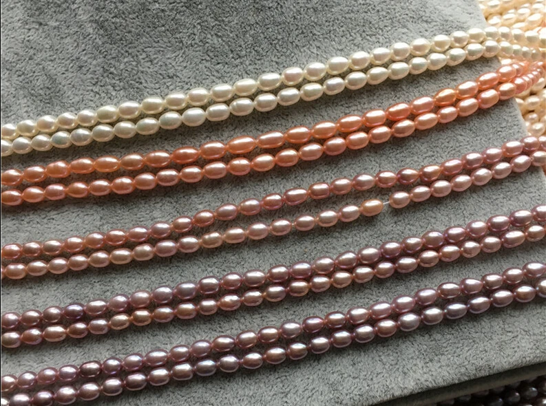 Пресноводного жемчуга 4 5 мм полуфабрикаты в форме риса| |