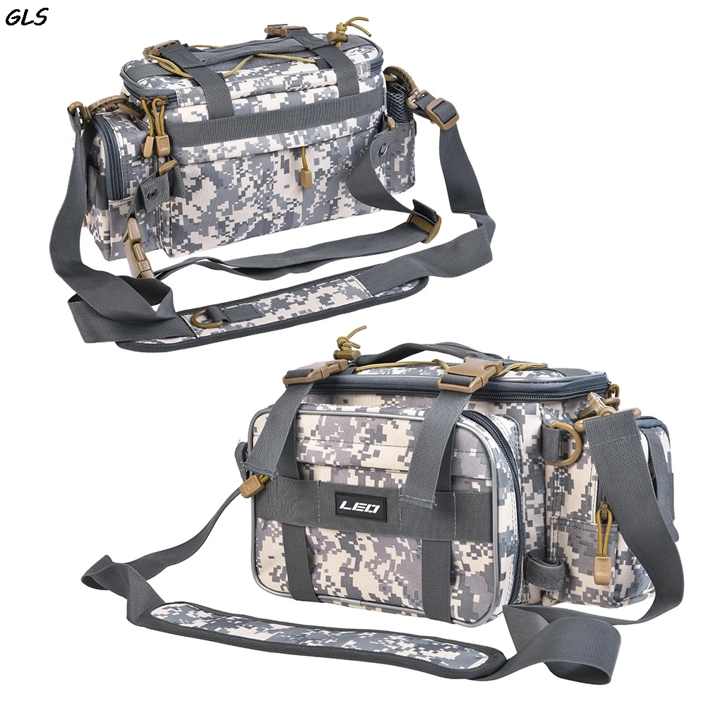 

40cmX17cmX20cm Multifunctional Waterproof Outdoor Waist Shoulder Bag Fishing Reel Lure Storage Bag Fishing Tackle