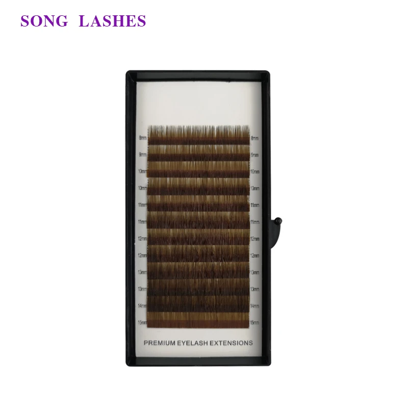 SONG LASHES высокое качество накладные ресницы для бровей 12 линий в лотке