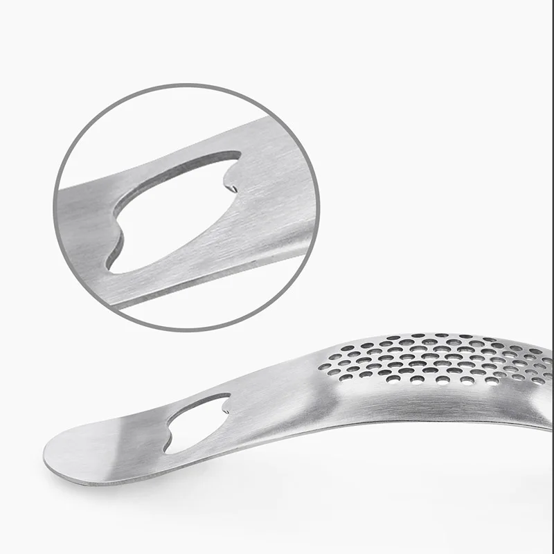 Пресс для чеснока из нержавеющей стали с открывалкой бутылок ручная паста