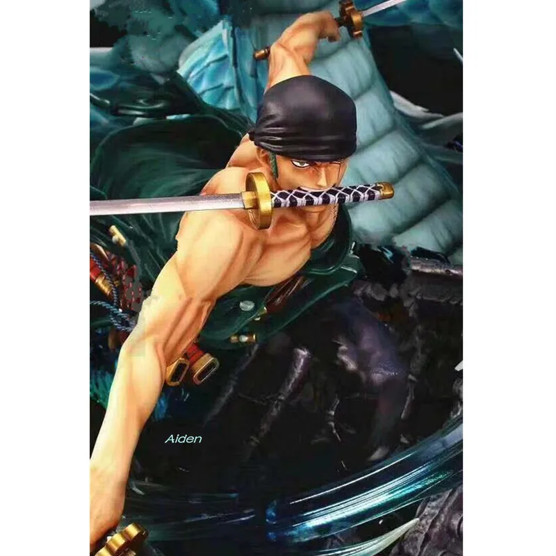 16&quot Statue ONE PIECE Bust The Straw Hat Pirates Swordman Full-Length Portrait Roronoa Zoro GK Action Figure Toy BOX 41CM Z1148 | Игрушки