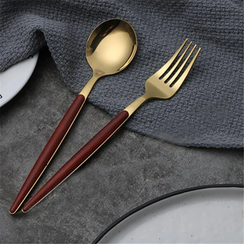 Кухонный инструмент столовые приборы нож вилка ложка для супа ложки из