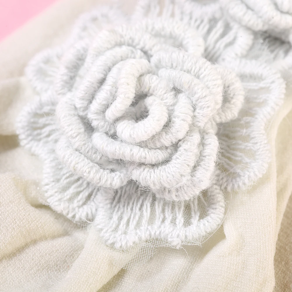 

Chlidren Flower Baby Hair Bands Solid Headwear Nylon Turban for Newborn Girl Colorful Knotted Baby Hair Accessories with Floral