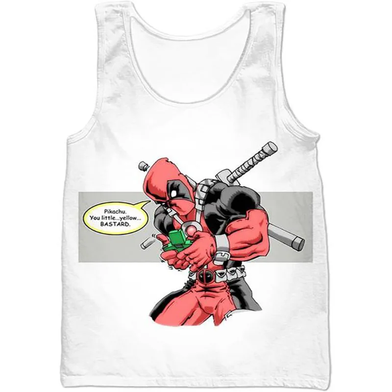 ST-005 Marvel майка для мужчин спортивные Тэнк-топы Дэдпул Железный человек жилет бодибилдинг без рукавов рубашка крутой дизайн майка для мужчин Прямая - Цвет: ST-005