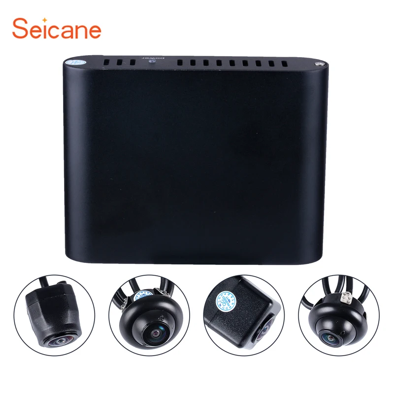 Система помощи при парковке автомобиля Seicane 360 градусов с 4 камерами 180 |