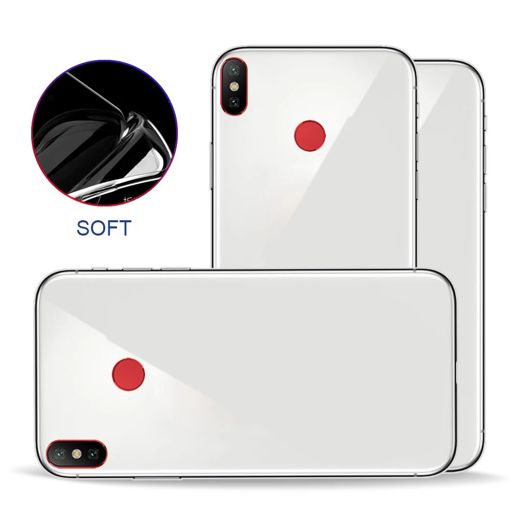 Чехол для Xiaomi Redmi Note5pro мягкий пластиковый прозрачный Простой Модный защитный