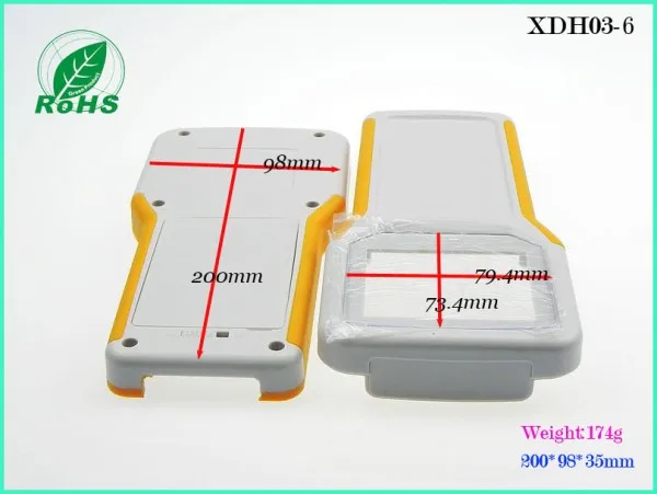 200*98*35 мм 7,87*3,86*1,38 дюймов ручной проект корпус для pcb ручной педали Корпус