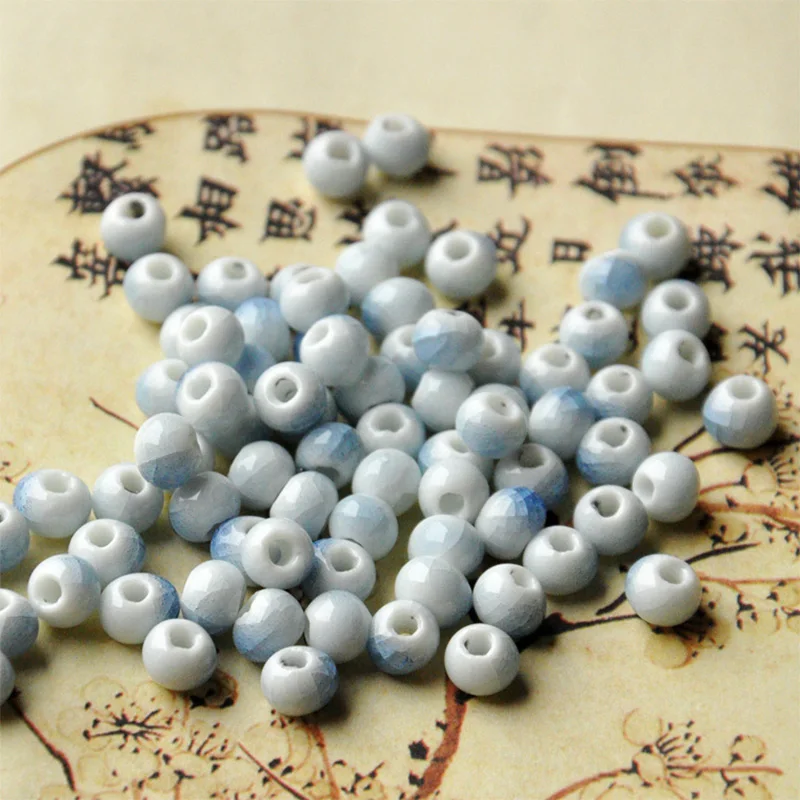 6 мм многоцветные керамические бусы для женщин и мужчин браслет из шарма материал