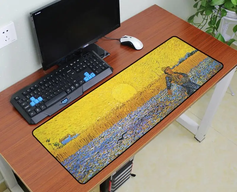 Коврик для мыши Ван Гог 900x300 мм коврик для мыши notbook компьютерный коврик для мыши игровой коврик карта мира геймер для клавиатуры коврик для мыши - Цвет: Size 900x300x2mm