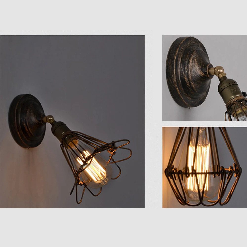 Винтажные комнатные настенные светильники кухонная стандартная кованая