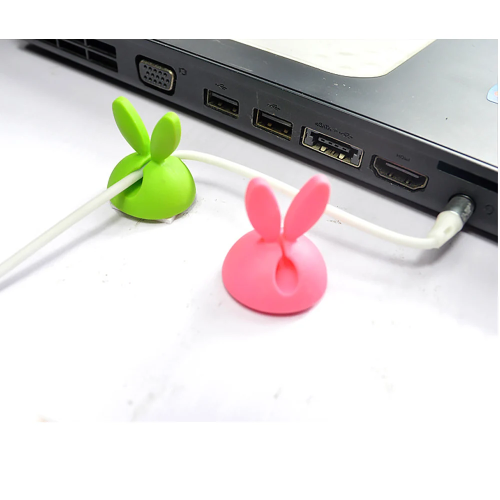 4 шт./лот милый мультяшный дизайн практичный намоточный кабель с милыми заячьими