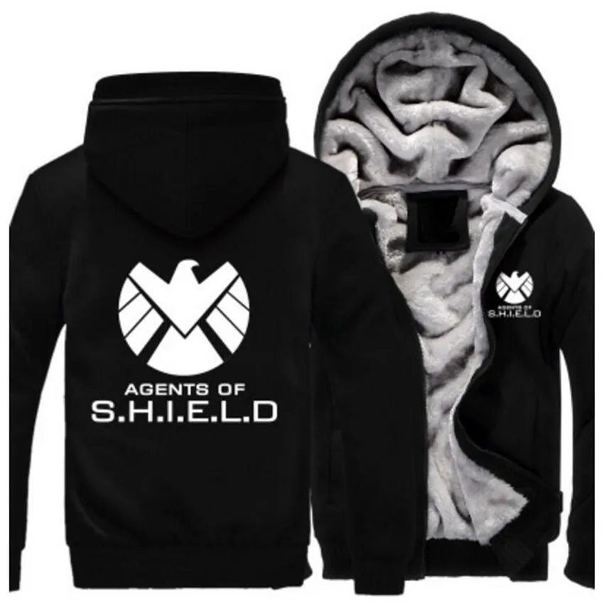 Мужские и женские пальто для агентов Shield s.h.i.e.l. Куртка; толстовки; утепленная толстовка с капюшоном; повседневная одежда
