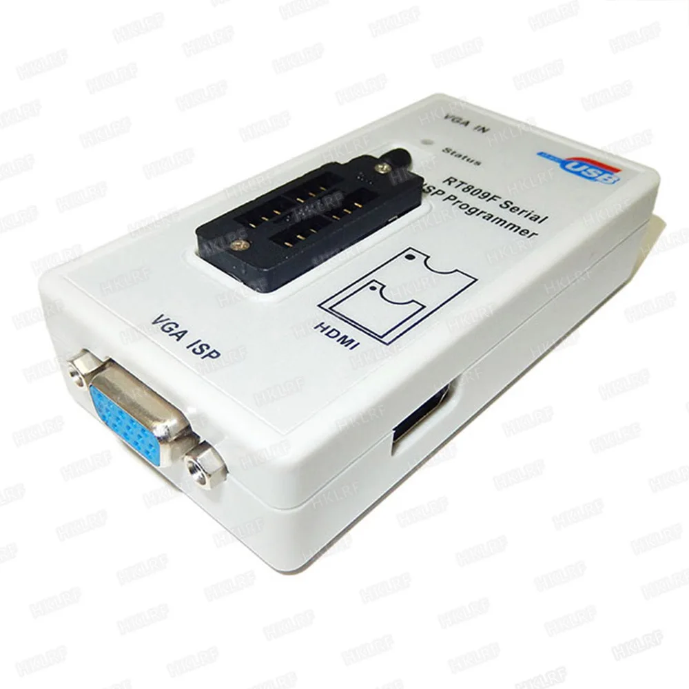 Новый RT809F программатор + кабель EDID LCD Универсальный EPROM FLASH VGA ISP AVR GAL PIC электронная