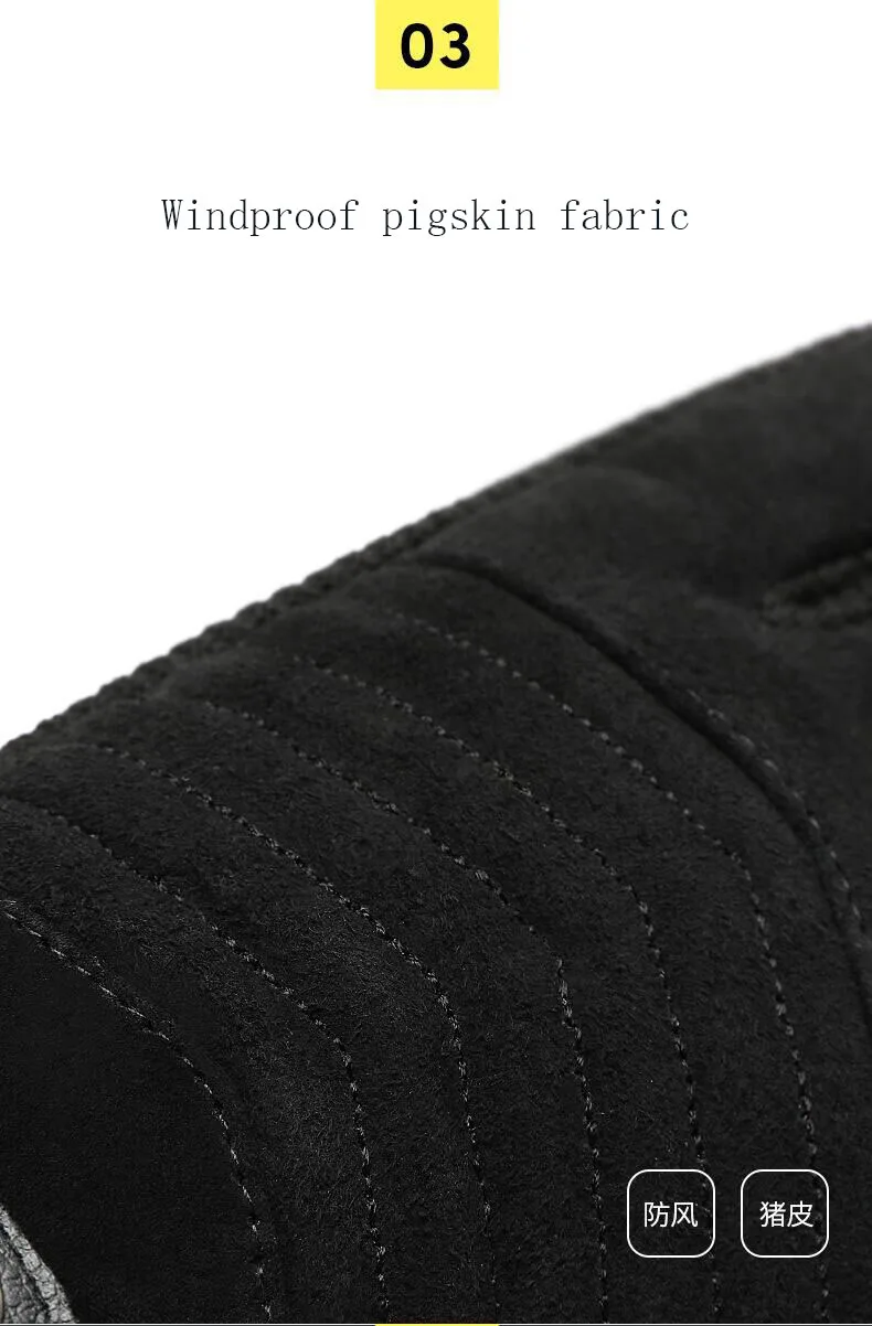 Мужские теплые зимние перчатки из натуральной кожи перчатки замшевые варежки мужские толстые теплые мужские кожаные перчатки трикотажные зимние перчатки