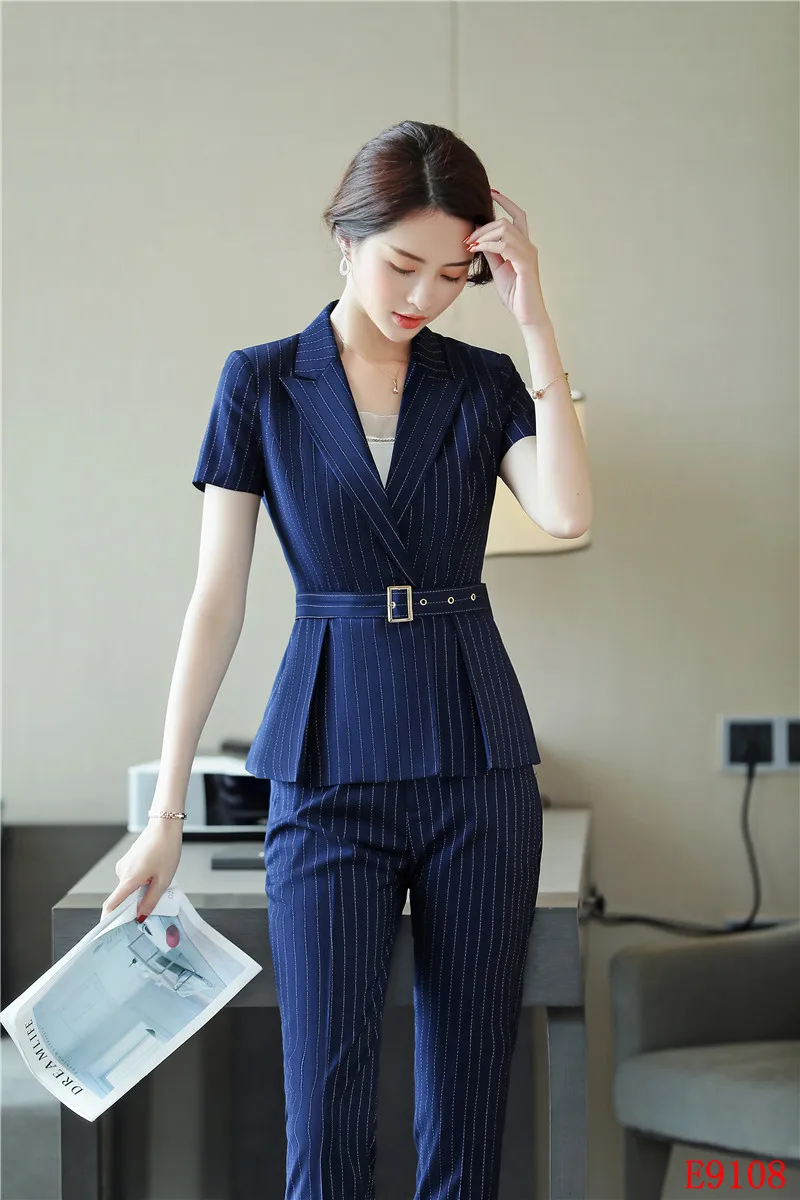 Высококачественные деловые женские брючные костюмы для женщин Деловые Одежда