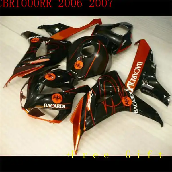 Nn 100 % Плесень + новый оранжевый для CBR1000RR 2006 2007 CBR 1000 1000RR CBR1000 RR красный черный 06 07