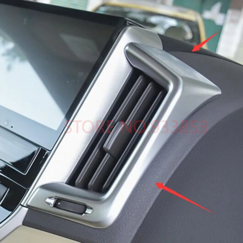 

ABS Chrome Car Interior Truck Dashboard Air Vent Trim cover For Land Cruiser LC200 2016 2017