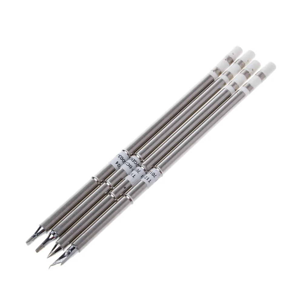 4 шт. T12 серии паяльник советы для Hakko паяльная станция FX-951 FX-952 сварочные наконечники