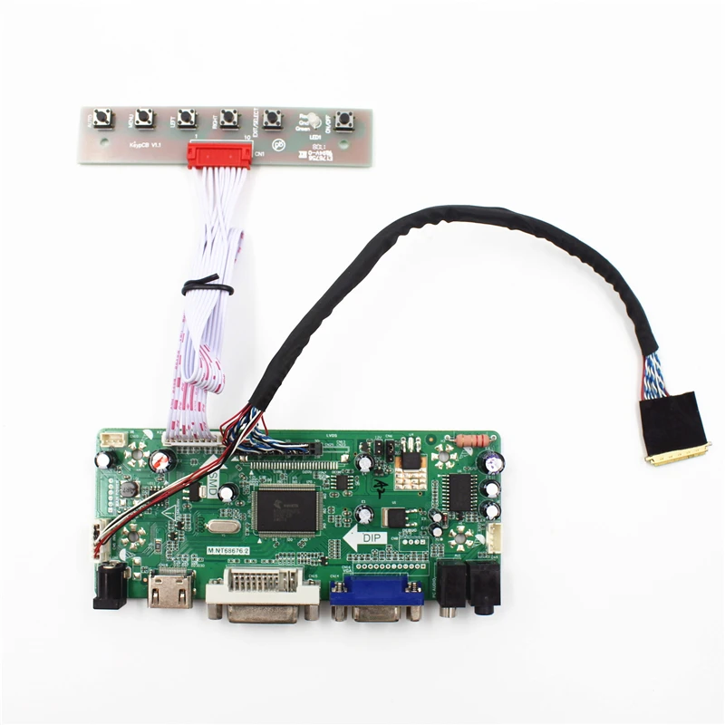 TFT набор для платы ЖК контроллер с VGA DVI HDMI совместимый AUIDIO 15 6 дюймов x N156HGE L11 LVDS diy