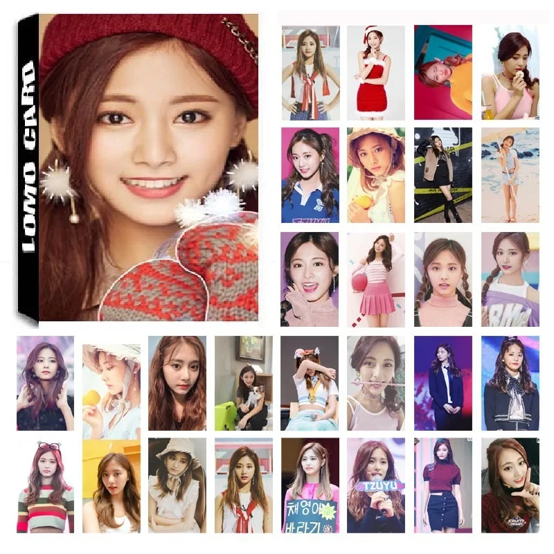 30 шт./компл. KPOP дважды Tzuyu один 03 альбом HD фото карты ПВХ самодельные LOMO фотокарты |