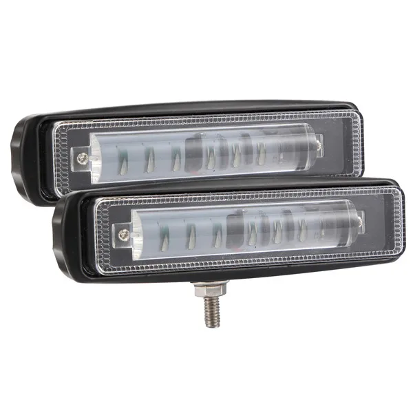 2PCS 1pcs/2PCS 7 inch 120W convex lens LED Light Bar for Driving Offroad Boat Car Tractor Truck 4x4 SUV Single Row 8D Blue Spotlight - Color: 2PCS