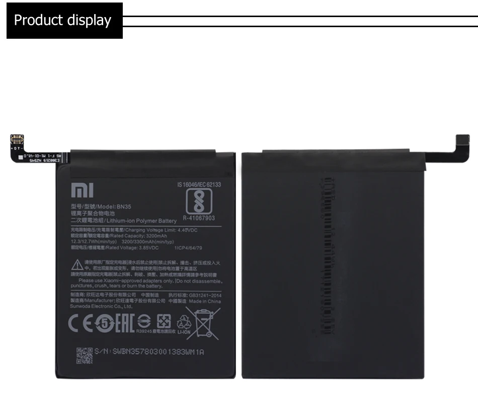 Аккумулятор для телефона Xiao mi BN35 для Xiao mi Red mi 5 5,", сменный аккумулятор 3200 мАч, аккумуляторы для телефонов высокой емкости+ Инструменты