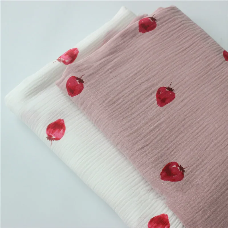 Хлопчатобумажная ткань с принтом клубники детская одежда сделай сам пижамная |