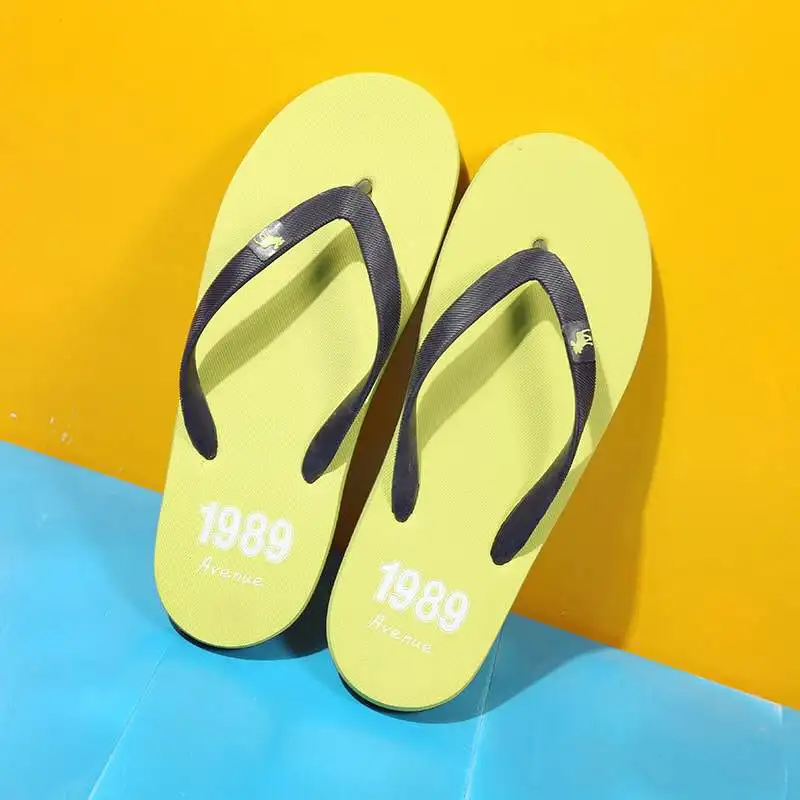 Сплошной Цвет Летние Мужчины Сандалии Случайные Пляжные Тапочки Для Мужчин И