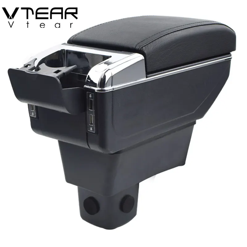 Vtear для Suzuki Swift подлокотник коробка USB зарядка увеличение двойной слой