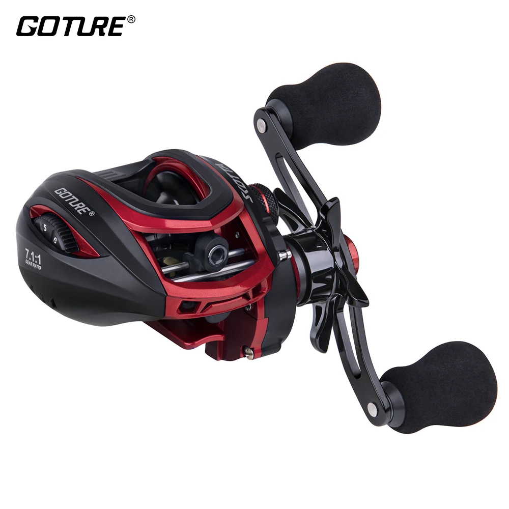 

Goture SCOTTA Dual Brake Bait Casting Fishing Reel Wheel 8kg Max Drag 7.1:1 7+1BB Baitcast Reel for Fishing Freshwater Saltwater