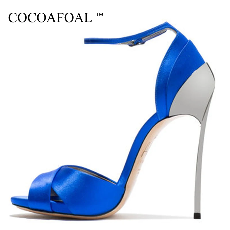 Босоножки женские на высоком каблуке с открытым носком | Обувь