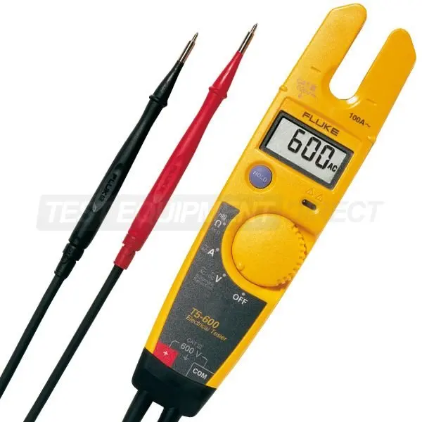 Fluke T5 T5-600 Electrical Tester with OpenJaw Current Check Voltage Continuity and 600V AC | Компьютеры и офис
