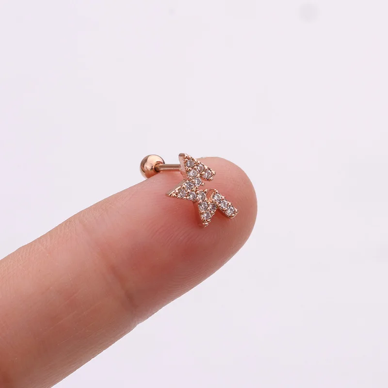 Ювелирные изделия Для Пирсинга Ушей 1 шт. стержень из нержавеющей стали с