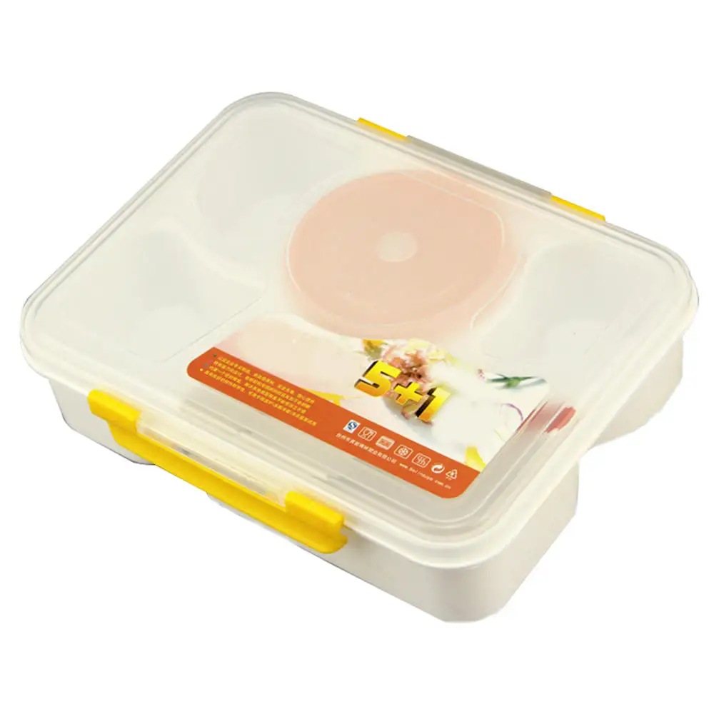Пластиковый контейнер Bento для обеда, переносная коробка для ланча, контейнер для хранения еды, контейнер для пикника для студентов