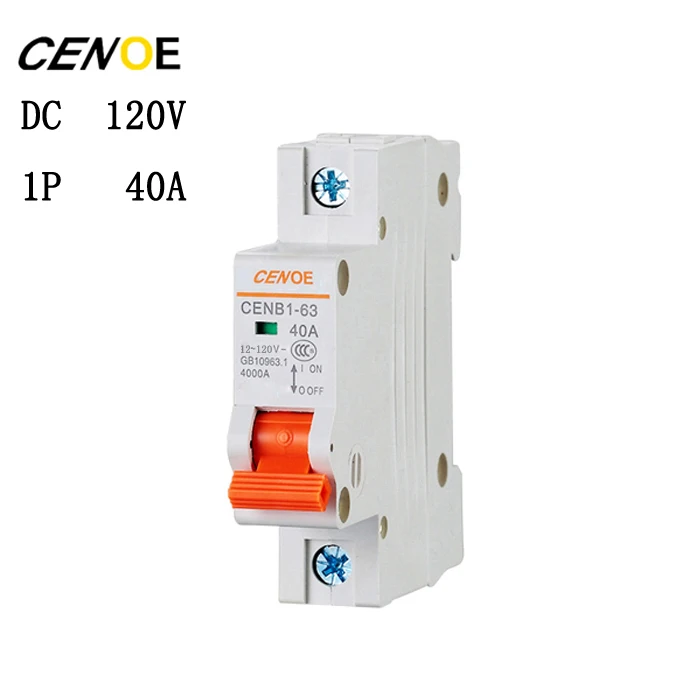 Последний DC 120 в 16A 20A 25A 32A 40A 50A опционный выключатель постоянного тока для электромобиля MCB выключатель постоянного тока для автомобильного аккумулятора