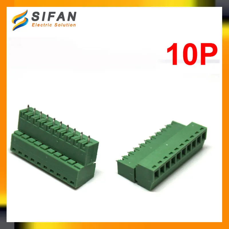 25 компл./лот 15edgk 10 P винт Клеммник разъем|pluggable terminal block|terminal blockterminal block plug |