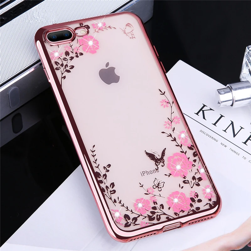 NFH Celular чехол для iPhone 5 5s SE 6 6S Plus роскошный блестящий X 7 8 с гальваническим покрытием